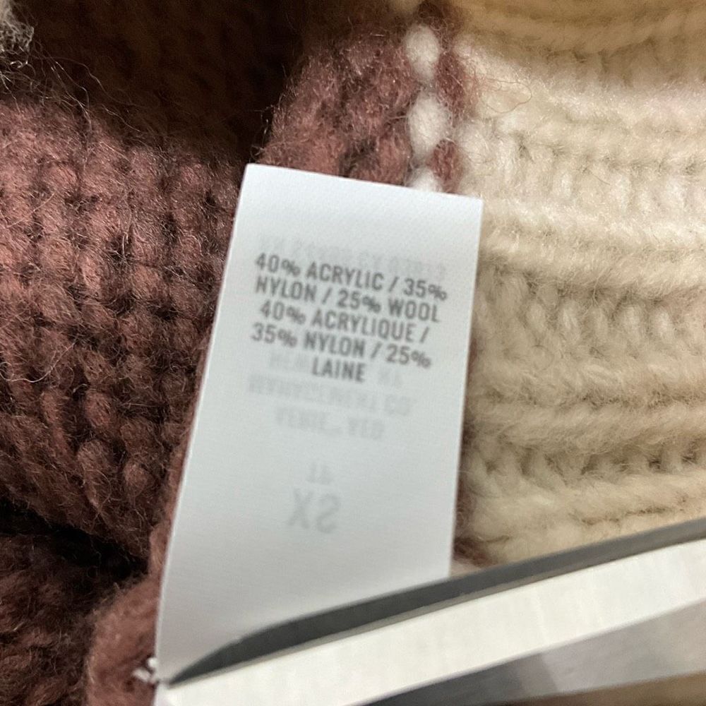 AERIE Fair Isle Wool Blend Chunky Sweater - Picture 6 of 6